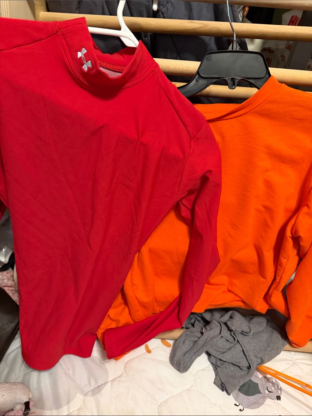 Under Armour Red Long-Sleeve Performance Top
